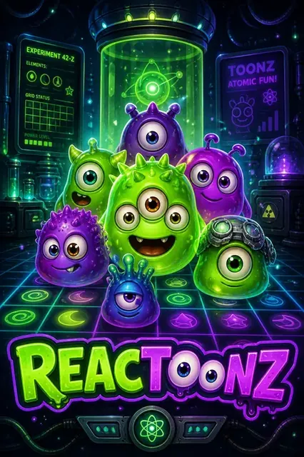 Reactoonz slot at Adjarabet